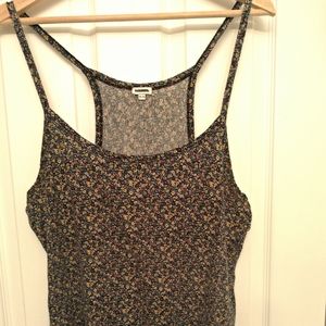 Racer back floral tank top